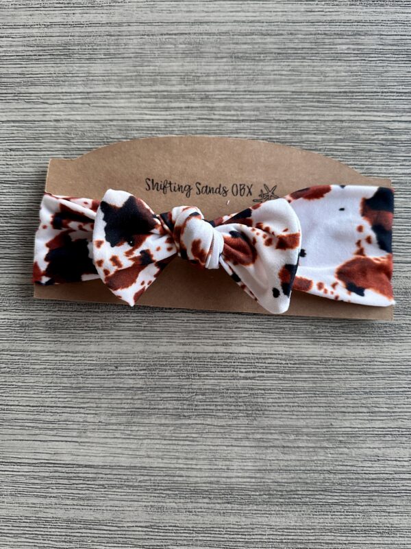 Baby Headband - Western Animal Cowhide