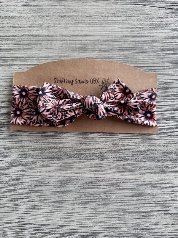 Baby Headband - Cowgirl Leather Floral