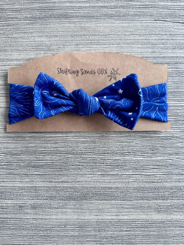 Baby Headband - Celestial on Royal Blue