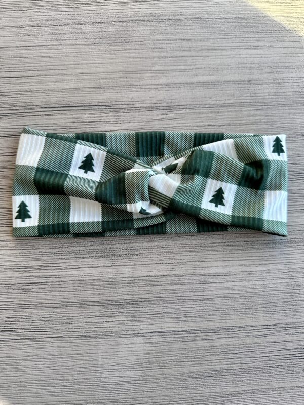 Ribbed Knit - Buffalo Plaid Green Tree - Image 4