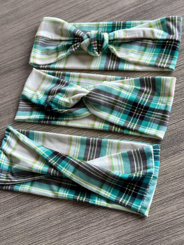 Teal & Black Plaid