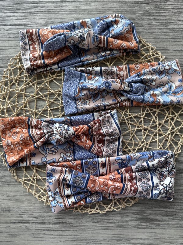 Boho ~ Blue and Burnt Orange