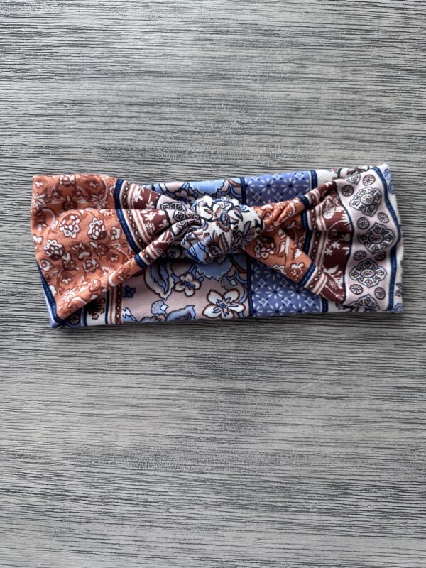 Boho ~ Blue and Burnt Orange - Image 2