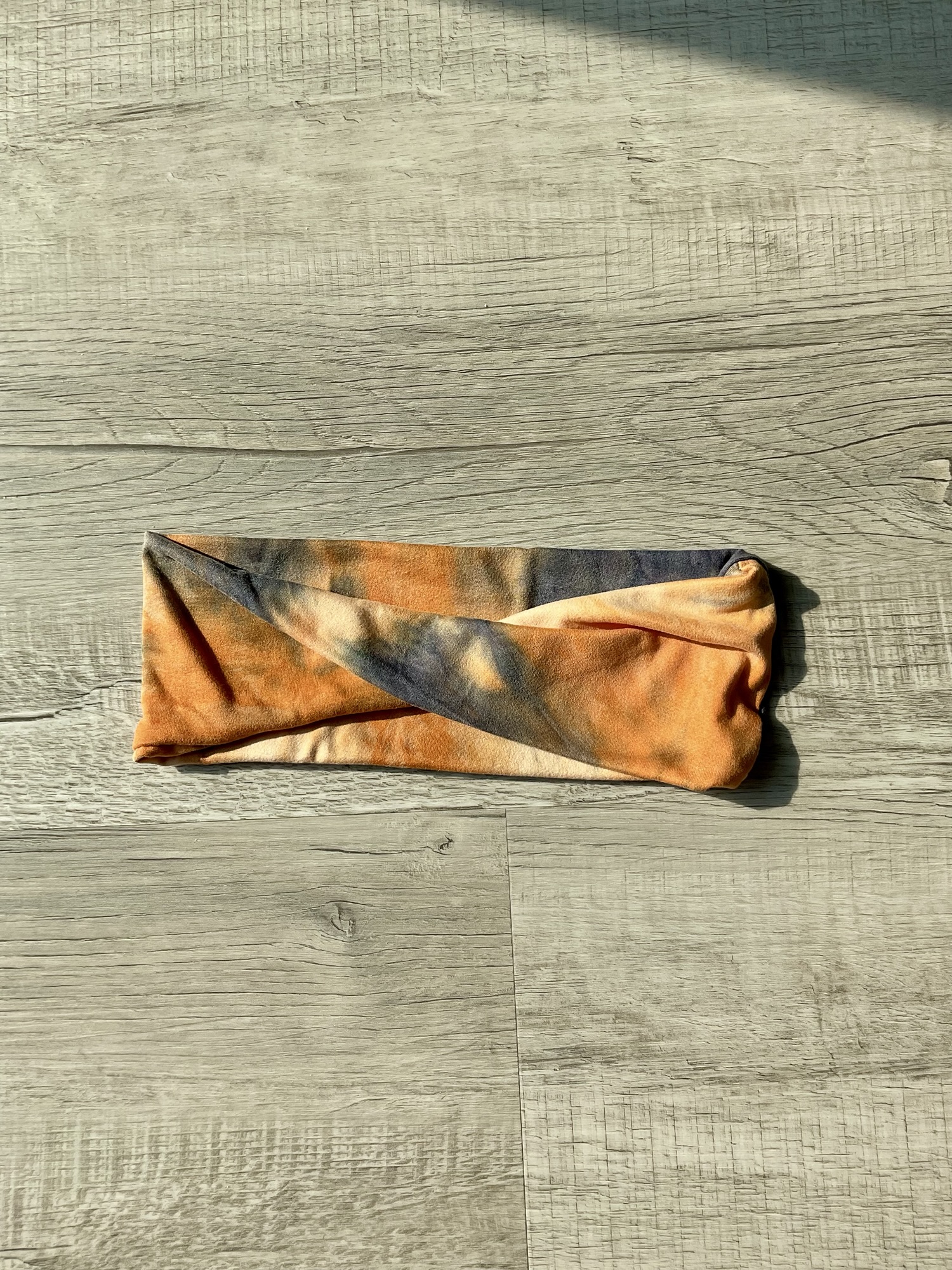 Tie Dye ~ Orange & Navy Blue - Image 4