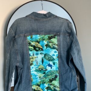 PreLoved Embellished Jacket ~ Turtle Odyssey