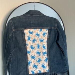 PreLoved Embellished Jacket ~ Tossed Crabs